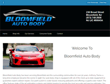 Tablet Screenshot of bloomfieldautobody.com